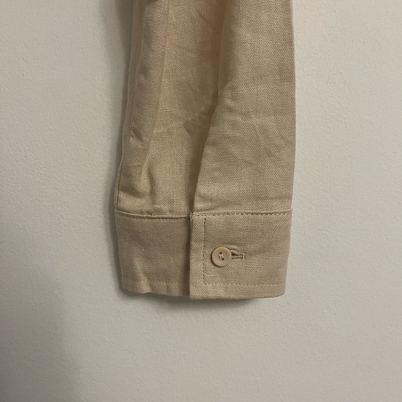 NWT CI Sono Los Angeles Khaki Long Sleeve Crop Top - Picture 3 of 6